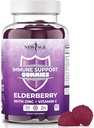 NYE AGE Immunsystem Støtte Gummies - Sambucus Black Elderberry Gummies med vitamin C og Zink (Immune Support 60 Gummies)