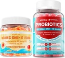 NEVISS vitamin D3 K2 Gummies +Sugar Free Probiotika Gummies