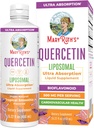 MaryRuth Organics Quercetin Liposomal  Liquid Væske Quercetin 500mg | Cardiovaskulær helse | Cellular Health | Overordnet velvære | Ultra Absorpsjon | Bioflavonoid | Vegan | Glutenfri | 15.22 Fl Oz