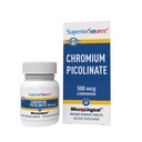 Superior Source Chromium Picolinat - Supplement Formula støtter sunn sukkermetabolisme - 500 mhg, 50 umiddelbart løse tabletter