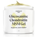 Glucosamine Chondroitin MSM Gel (4 oz) - med Glucosamine, Chondroitin, MSM & Bromelain å støtte felles helse– for kvinner og menn (90 dagers forsyning)