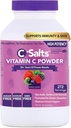 C-Salts vitamin C pulver Supplement - 100% ren høydose buffert vitamin C pulver til immunstøtte - organisk, sukkerfri, vegansk, ikke-GMO, magen-vennlig, blandet Berry 26oz