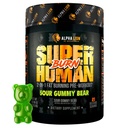 ALPHA LION Superhuman Burn – 2 i 1 Metabolisme Booster pre trening og termogen fettforbrenner for menn – Appetitt Suppressant og vekttap Supplement (21 serveringer, Sour Gummy Bear)