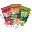 FocusFuel Energi Chews – Prøvestørrelse Variety prøvepakke (9 serveringer) – 100 mg koffein + Alpha GPC + L-Theanine + B12, Magnesium – Peach, Grønn Apple, Strawberry Lemonade Flavors – Ingen Crash eller Jitters