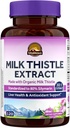 Vitalitown Økologisk Melk Thistle Antioksidant Støtte, Detox & Cleansing, 120 Vegan Caps
