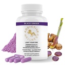 Addictive velvære Black Ginger Capsules 450mg, Kaempferia Parviflora Supplement til støtte energi, metabolisme, utholdenhet og ytelse, Thai Black Ginger for menn, Vegan & Paleo, 100 greve