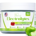 Null sukker - Apple Candy Electrolytes pulver - Forfriskende Hydration - Koffeinfri energi med alle naturlige ingredienser - Vegan, Keto og Paleo - Sukkerfri Elektrolytter Drikkeblanding - med 30 Serveringer