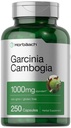 Horbaach Garcinia Cambogia Extract piller | 1000mg | 250 kapsler | Herbal Extract Supplement | Ikke-GMO, Glutenfri