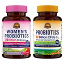 Vitalitown Probiotic Bundle (Pack of 2) | Kvinners probiotika 120 milliarder (Item 1) & Probiotika 60 milliarder (Item 2)