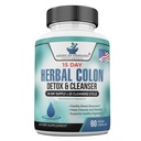 Amerikansk Standard Supplements Colon Cleanse - 60 Veggie Capsules, 30 Serveringer - Herbal Blande med Psyllium Husk, Senna Leaves, Aloe Vera, Ginger, Cascara Sagrada & Mer