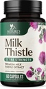 Melk Thistle Extract 1000mg - Liver Cleanse Detox & Reparasjon Formula med Dandelion Extract - Herbal Liver Supplement - Naturens melk Thistle m/Silymarin Marianum, støtter Liver Helse - 60 Kapsler