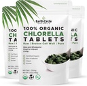 Organic Chlorella Tabletter 400 greve høy styrke Superfood | Klorophyll piller fra 100% ren grønn Algae | Broken cellevegg for maksimal absorpsjon | Vegan, Kosher, ikke-GMO | 4 faner per dag (3-Pack)