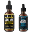 HERBIFY Bundle - Lions Mane drops & Biotin og collagen - Hjerne, hår, hud og negler Støtte