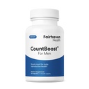 Fairhaven Health CountBoost for menn Optimal Count and Volume Mannlig Fertilitet Supplement - Pre-Conception ernæring for ham - med Ashwagandha, vitamin C, og CoQ10-60 Kapsler