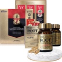 Korean Red Ginseng Extract 3000 mg og kapsler Bundle - Saponin Hanppuri + The Root Original - naturlige energitilskudd for immunstøtte, stress relief, fokus & mental klarhet med Ginsenoside Rg3