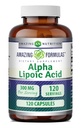 Amazing Formler Alpha Lipoic Acid 300 Mg Kapsler Supplement | Ikke-GMO | Glutenfri | Laget i USA (120)