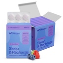 NeuroGum søvn og opplade Meltaway mynter | 1 mg Melatonin + Kamille + Elderbær + Lemon Balm + Passion Blomster | Naturlig sukkerfri hvile og avslappende tillegg (Mixed Berry, 72 stykker)
