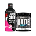 PROSUPPS L-karnitin 3000 stimulant gratis flytende skudd (31 serveringer, Dragon frukt) og Hyde Max pumpe før trening for menn og kvinner (20 serveringer, uovertruffen)