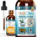 IntestiClear - Avansert intestinell støtte supplement - flytende levering for bedre absorpsjon - Wormwood, Cloves, Black Walnut, hvitløk og mer!