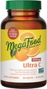 MegaFood Ultra C 400 mg - Vegansk immunstøtte Supplement med vitamin C, laget med ekte mat inkludert Broccoli, Carrot, Cranberry & Brown Rice, Glutenfri, Kosher - 60 tabletter, 60 serveringer