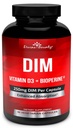 DIM Supplement 250mg med vitamin D3 Plus BioPerine - Diindolylmetan Menopause og østrogen støtte, hormonbalanse støtte for kvinner og menn - 90 vegetariske Caps