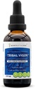 Tribal Vigor alkohol-fri, Glycerite Eleuthero Siberian Ginseng, Catuaba, Barrenwort - Horny Goat Weed, Muira Puama, Saw Palmetto, Tribulus. Tinktur, Herbal ekstrakt wellness støtte (2 FL OZ)