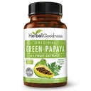 Grønne Papaya Frukt Ekstract Kapsler - Organic Papaya Enzymer med prebiotika og probiotika for Digestive Helse - Super Digestive Enzymes, Immune Support- 60 Kapsler, laget i USA
