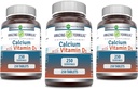 Amazing Formler Kalsium med vitamin D3 Supplement | Tabletter | Non-GMO | Glutenfri | laget i USA (3 Pack, 250 Count)