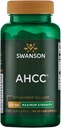 Swanson Maks styrke AHCC - Fremme avansert immunstøtte - naturlig kosttilskudd som hjelper NK-celler og lever støtte - (60 Veggie Kapsler, 500mg Hver)