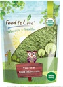 Mat å leve organisk hvetegrasspulver, 2 pund - ikke-GMO, hele blad, rå, ikke-irradiert, ren, vegansk supermat, bulk, flott for juice, rik på fiber, klorofyll, fettsyrer og mineraler