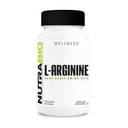 NutraBio L-Arginin Supplement, 750 mg – Nitric Oxid Precursor, støtter blodstrøm, vaskulær helse, og muskelvekst-L Arginine kosttilskudd for menn og kvinner- 120 kapsler