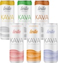 LEILO Ō Kava drevet sparkende avslappende drikke | Variety Sampler 6-Pack – ikke-ALC beroligende drikke – Inkluderer (3) Klassiske og (3) Mocktail Flavors | 12 fl oz Cans (Pack of enhver 6)
