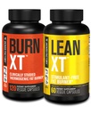 Jacked Factory Burn-XT klinisk studerte fettforbrenner og vekttap Supplement - Appetitt Suppressant & energiforsterker (120 kapsler) & Lean-XT Koffeinfri fettforbrenner (60 kapsler)