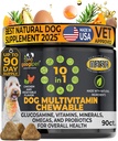Googipet Premium 10 i 1 Hundevitaminer Multivitamin Chewable med Probiotika for Gut Helse, Hundevitaminer og kosttilskudd w/Vitamin C & Glukosamin for felles støtte (Chicken & Grønnsaker Flavor)
