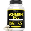 Yohimbine HCL 5mg for menn og kvinner (270 kapsler) Mer Potent enn Yohimbe Bark pulver - Kvalitetsgaranti - Tredjeparts testet for styrke og renhet - Vegan, Glutenfri og ikke-GMO - USA laget