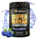 ALPHA LION Core pre trening med kreatin for ytelse, Beta Alanin for muskel, L-Citrullin for pumpe og tri-kilde koffein for regenerert energi (60 serveringer, Razzle Mania)