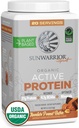 Sunwarrior Organic Plant Basert Protein pulver | Vegansk organisk protein pulver med BCAA Plus Recovery Minerals & Botanicals | Ikke-GMO Soja Dairy & Glutenfri (Chokolate Peanut Smør, 20 Services)