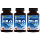 BioEmblem 3 Pack Antarctic Krill Oil 1000mg Softgels, Omega-3s Olje med høye nivåer av EPA + DHA, Astaxanthin og Fosfolipider, støtter hjernens helse, 180-talls ikke-GMO, Glutenfri, 90 dagers forsyning