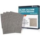 Ag Silver Kalsium Alginate Sår Dressing Pads, 4''x4' '' Patches, 10 Individual Pack, Myke Sølv Dressings for sår omsorg, Gentle høyt absorbent kjole, Non Stick Gauze Pads for sår