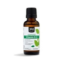 Hele matmarkedet, vitamin D-3 flytende mynteflavor 1000IU, 1 OZ