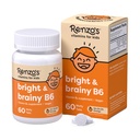 Renzos lyse og brainy vitamin B6, oppløsende barn vitamin B6, 60 sukker-fri meltefaner, Oh Oh Oh Oh orange flavored
