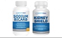 Njure Shield Omega-3 Fish Oil & Natrium Bikarb 2 Pack Bundle støtte normal njurefunksjon & syrenivå