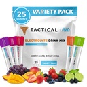 Fluid taktisk - Null sukker, Keto elektrolytt pulver, Hydration Packets, laget i USA (Variety, 25 Count)