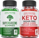Atlantis Ernæring Supergreens 60 Gummies + Sukker Free Keto Apple Cider Vinegar 60 Gummies