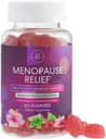 Menopause Supplements for kvinner - Komplett naturlig milde varme blits og nattesvits støtte, fler fordeler Menopause Relief Gummy, støtte for balanse & energi, Glutenfri og ikke-GMO - 60 gummier