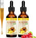 (2 pakke) Berberin Supplement, 1500mg organisk Berberin flytende dråper med Ceylon Cinnamon, Bitter Melon - støtter immun- og metabolisme, Vegan, Pineapple Flavor-2 FL Oz
