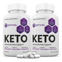 (2 Pack) Optimal Keto piller 1275MG ny og forbedret formel inneholder Apple Cider Vinegar Extra Jomfru Olive olje pulver Grønn te blad 120 kapsler