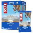 CLIF BAR - Energiprotein Barer - Sjokolade Chip - laget med økologisk havre - Energibarer - Ikke-GMO - (15 Pack)