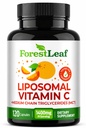 ForestLeaf Liposomal Vitamin C 1000mg Kapsler | Høydose Vitamin C Liposomal Supplement W Coconut Oil Fatty Acids | Fast Absorpsjon | Immun støtte, Antioksidant, Kollagenproduksjon | 120 Vegan Cap