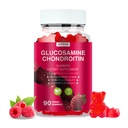 Glukosamin Chondroitin Gummies - 3000MG ekstra styrke felles støtte Supplement med MSM & Elderberry, Fleksibilitet, Antioksidant immun støtte Gummi for voksne, menn og kvinner - 90 bringebær gummier